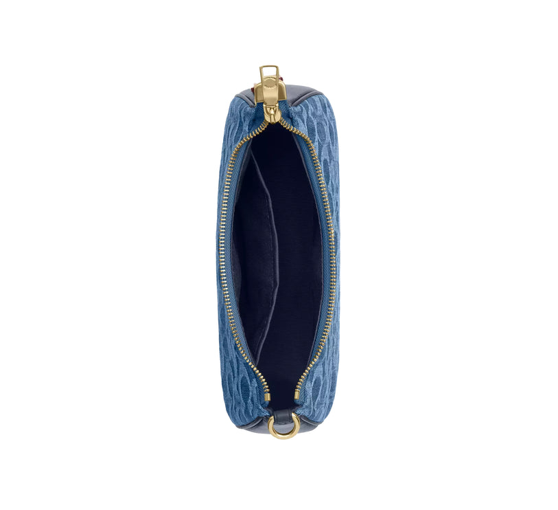 Coach Women's Teri Shoulder Bag In Signature Denim Gold/Indigo