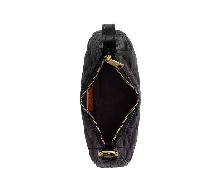 Coach Women's Emily Shoulder Bag With Quilting Gold/Black