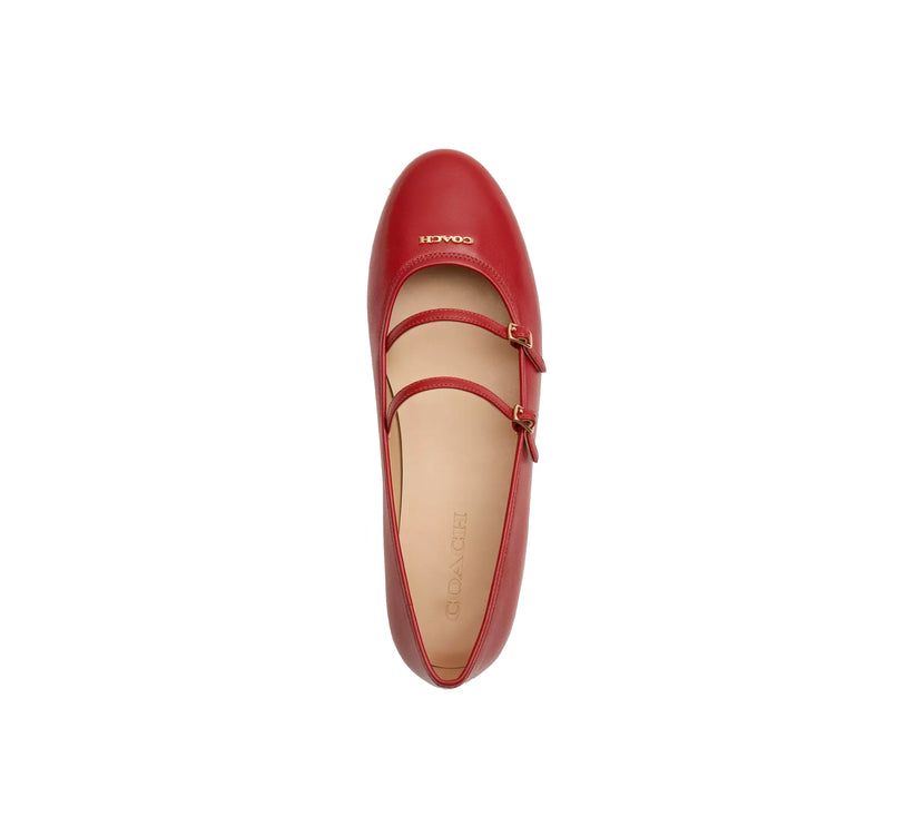 Coach Women's Double Buckle Mary Jane Poppy