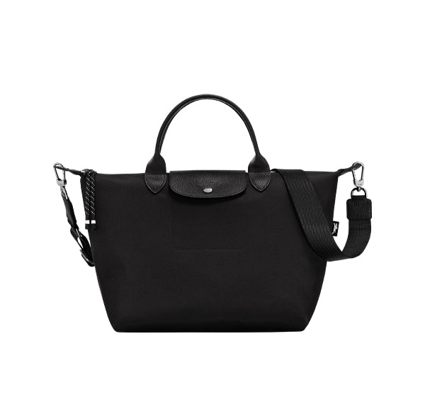 Longchamp Women's Le Pliage Energy L Handbag Black Recycled Canvas