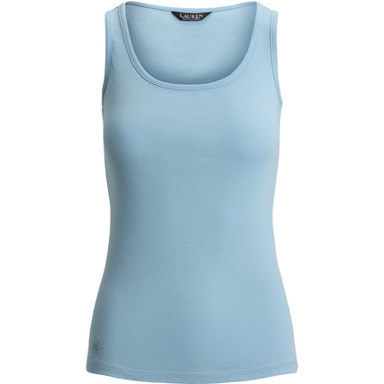 Polo Ralph Lauren Women's Stretch Cotton Tank Top Blue Note