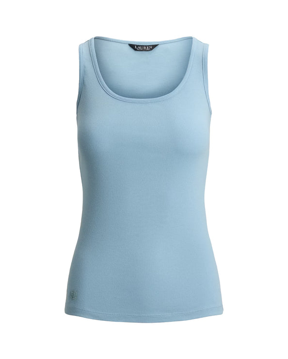 Polo Ralph Lauren Women's Stretch Cotton Tank Top Blue Note