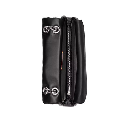 Coach Women's Tabby Chain Crossbody Bag 19 With Quilting Silver/Black