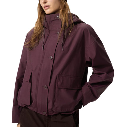 Uniqlo Women's Utility Cotton Blend Parka 19 Wine