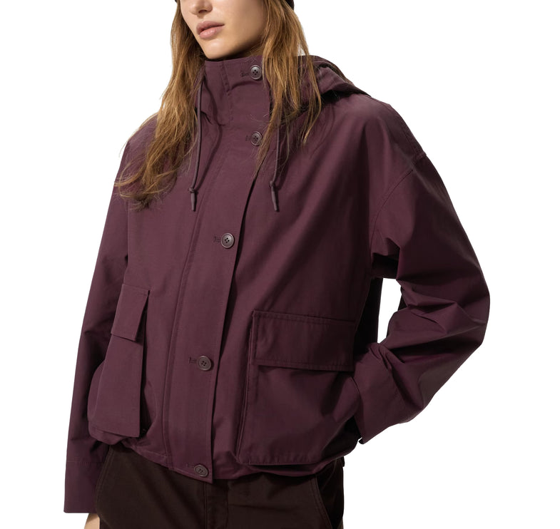 Uniqlo Women's Utility Cotton Blend Parka 19 Wine