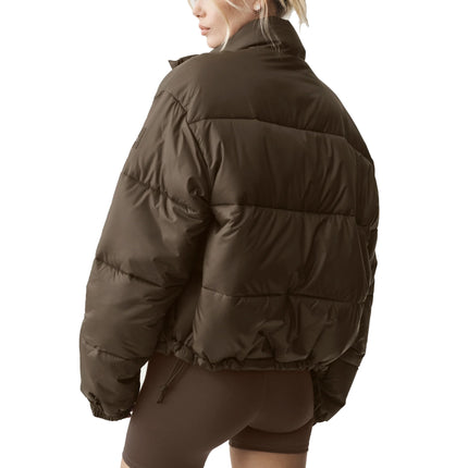 alo Women's Cold Front Puffer Jacket Espresso