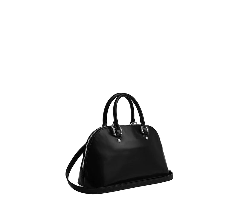 Coach Women's Lara Satchel Bag Silver/Black