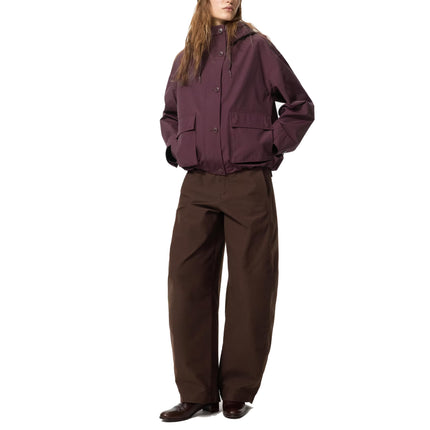 Uniqlo Women's Utility Cotton Blend Parka 19 Wine