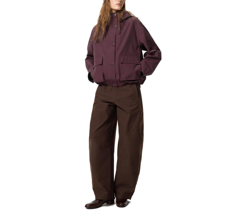 Uniqlo Women's Utility Cotton Blend Parka 19 Wine