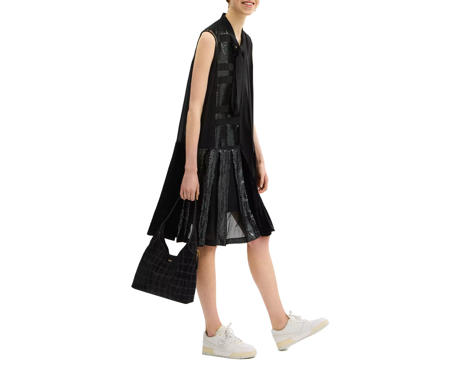 Coach Women's Brooklyn Shoulder Bag 28 Suede/Brass/Black