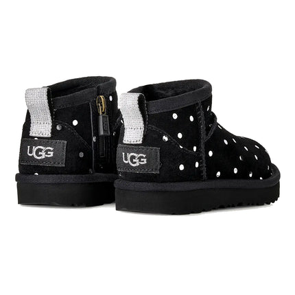 UGG Toddlers Classic Ultra Mini Shiny Dots Black