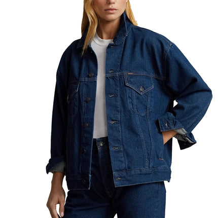 Polo Ralph Lauren Women's Reclaimed Denim Trucker Jacket Mccurdy Wash