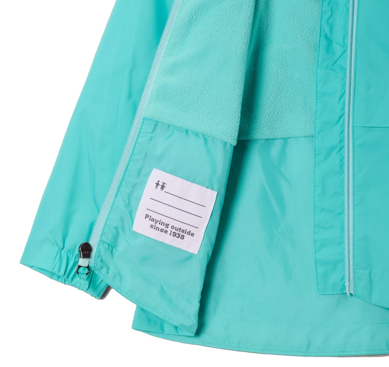 Columbia Girls' Toddler Rain-Zilla II Jacket Dolphin