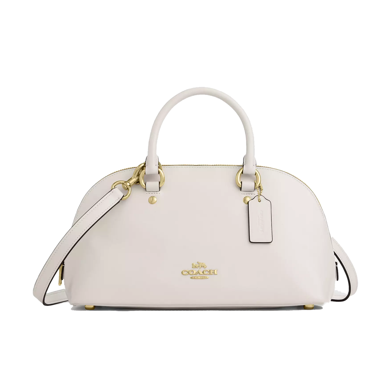 Coach Women's Lara Satchel Bag Gold/Chalk