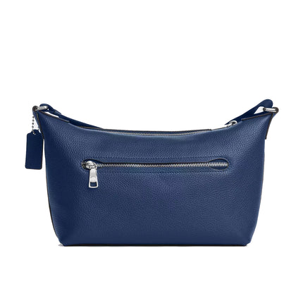 Coach Unisex Small Finn Crossbody Bag With Pouch Silver/Deep Blue