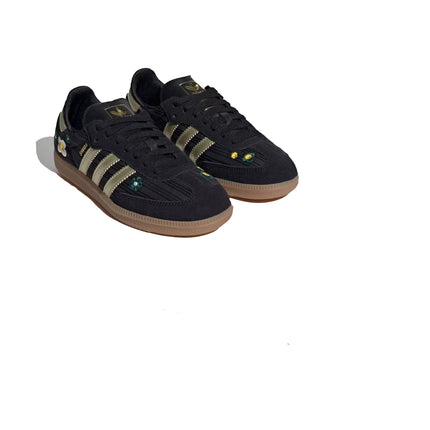 Adidas Women's Samba OG Shoes Core Black/Gold Metallic/Gum