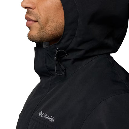 Columbia Men's Landroamer Fleece Lined Rain Jacket Black