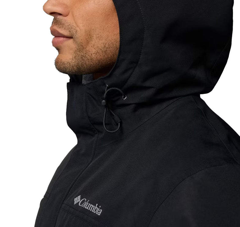 Columbia Men's Landroamer Fleece Lined Rain Jacket Black