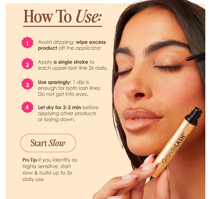 Grande Cosmetics GrandeLASH-MD Lash Enhancing Serum Mini Size 0.05 oz/1.5 mL