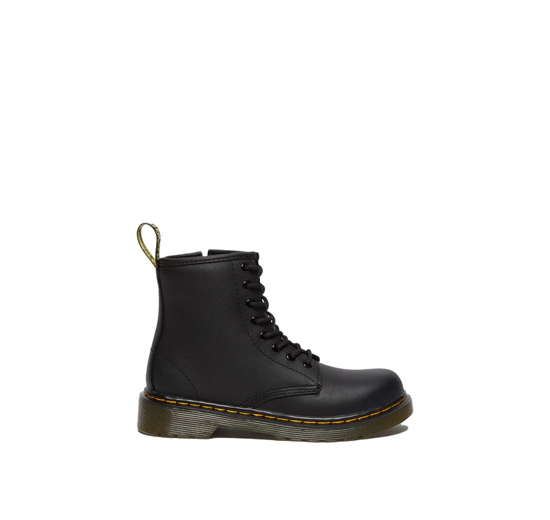 Dr. Martens Unisex Junior 1460 Softy T Leather Lace Up Boots Black - Softy T