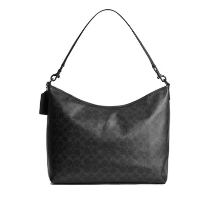 Coach Women's Laurel Bag 36 In Signature Canvas Matte Black/Black