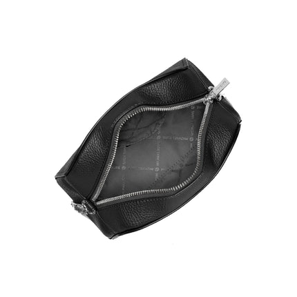 Michael Kors Women's Ashton Extra-Small Camera Crossbody Bag Black/Silver