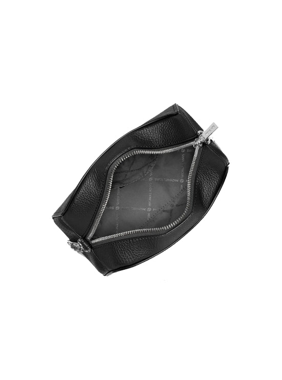 Michael Kors Women's Ashton Extra-Small Camera Crossbody Bag Black/Silver