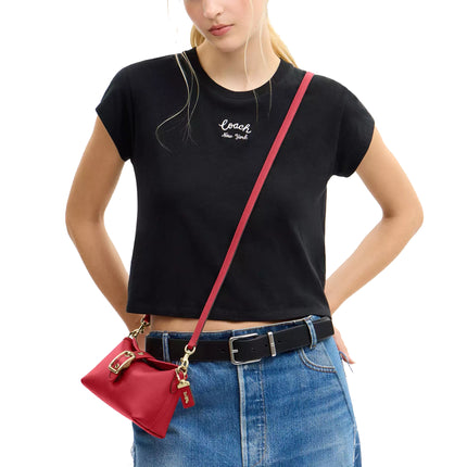 Coach Women's Abbie Shoulder Bag Gold/Poppy