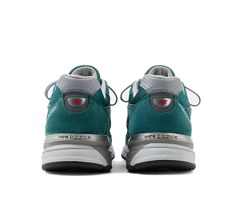 New Balance Made in USA 990v4 Vintage Teal with Grey and White U990OV4