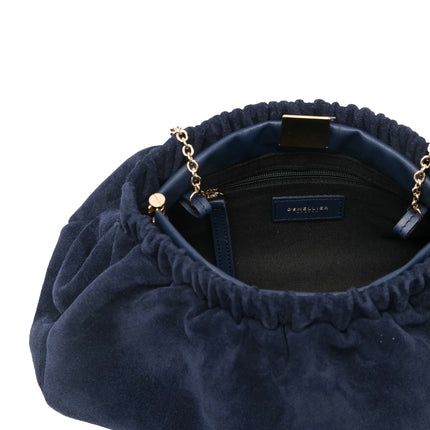 DeMellier London Women's The Miami Clutch Bag Navy Suede