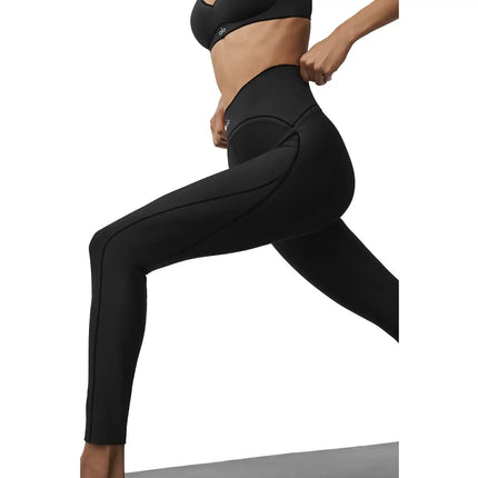 alo Women's Airlift High-Waist Top-Notch Legging Black