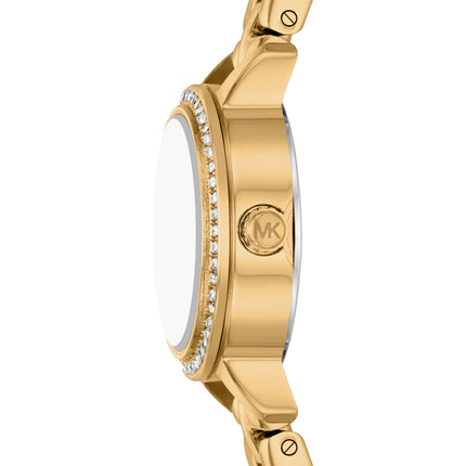 Michael Kors Women's Micro Melissa Pavé Gold-Tone Watch MKO1311
