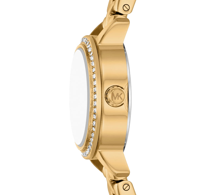Michael Kors Women's Micro Melissa Pavé Gold-Tone Watch MKO1311