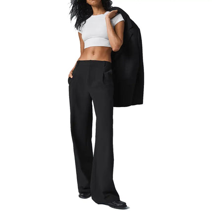 alo Women's High-Waist Pursuit Trouser (Long) Black
