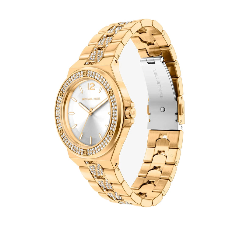 Michael Kors Women's Lennox Pavé Gold-Tone Watch Gold MKO1246