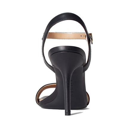 Polo Ralph Lauren Women's Gwen Burnished Leather Sandal Black