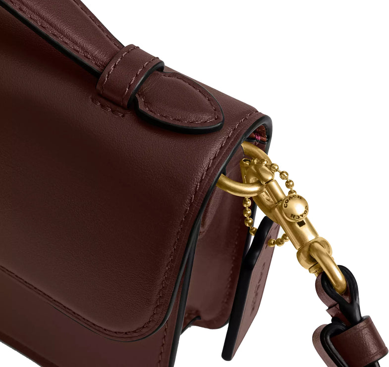 Coach Women's New York Elora Top Handle Crossbody Bag Brass/Maple