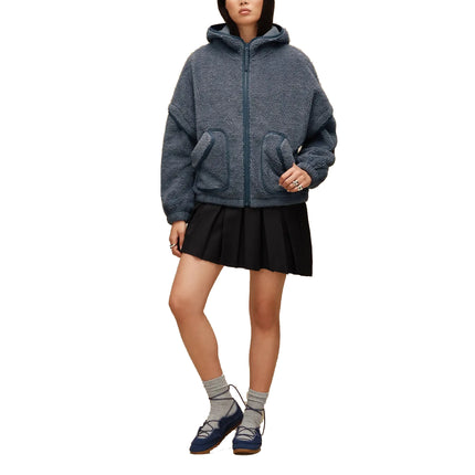 UGG Women's Mariella UGGfluff Zip Hoodie Tahoe Blue