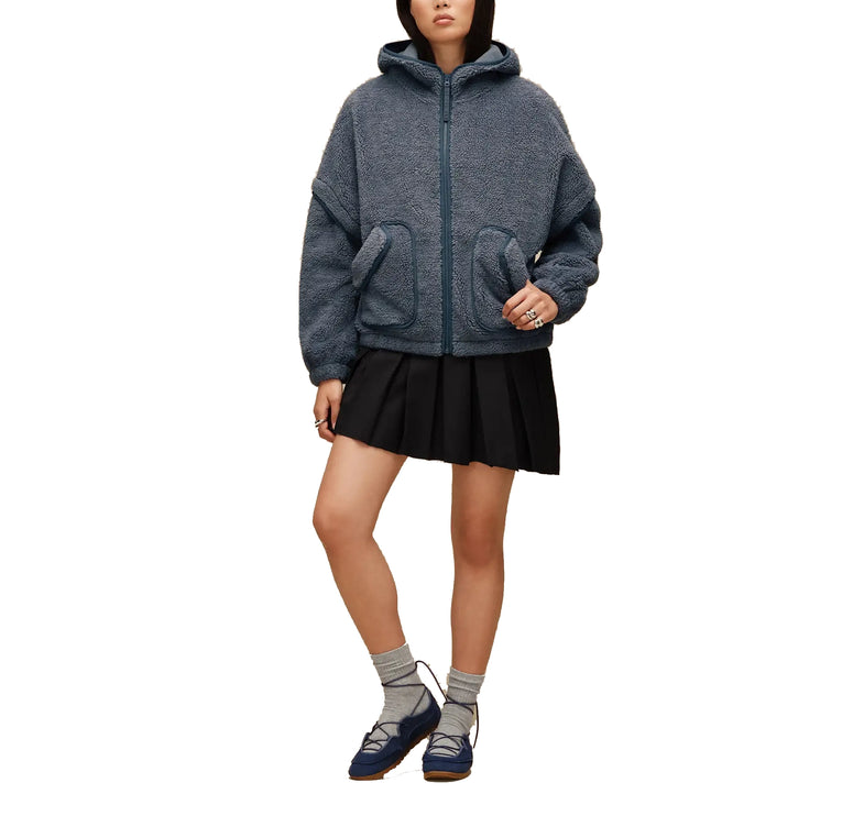 UGG Women's Mariella UGGfluff Zip Hoodie Tahoe Blue