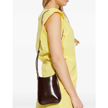 Jacquemus Women's The Bisou Phone Pouch Dark Burgundy