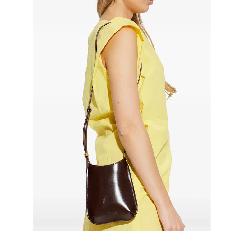 Jacquemus Women's The Bisou Phone Pouch Dark Burgundy