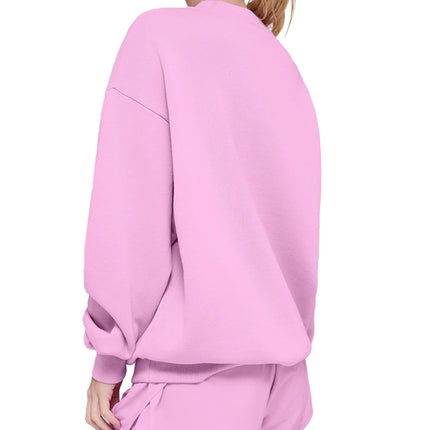 alo Women's Accolade Crew Neck Pullover Candy Heart Pink