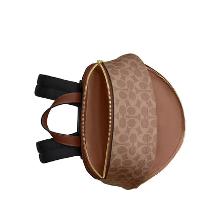 Coach Women's Taylor Small Backpack In Signature Canvas Gold/Tan/Brown