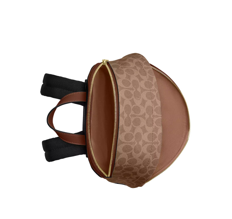 Coach Women's Taylor Small Backpack In Signature Canvas Gold/Tan/Brown