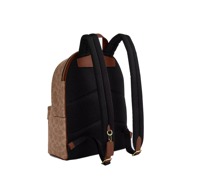 Coach Women's Taylor Small Backpack In Signature Canvas Gold/Tan/Brown