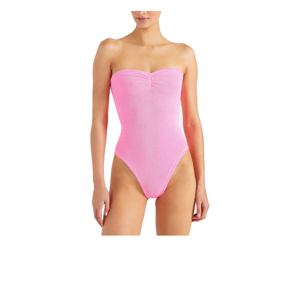 HUNZA G Women's Brooke Swim Bubblegum