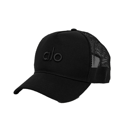 alo Unisex District Trucker Hat - Black