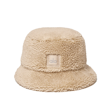 alo Women's Foxy Sherpa Bucket Hat - Camel
