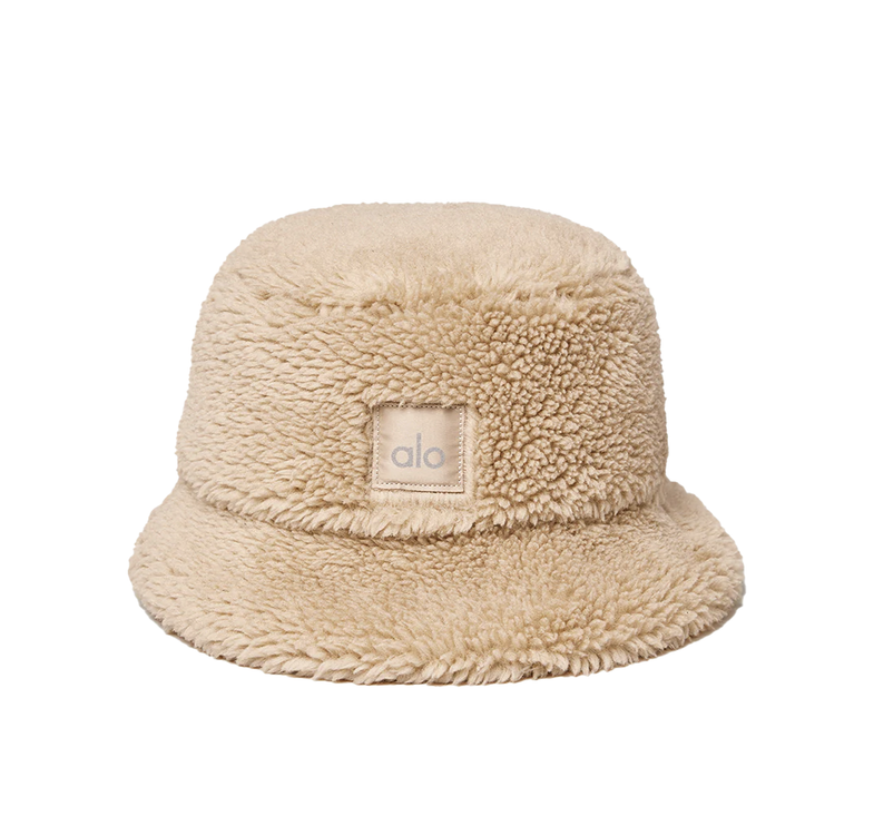 alo Women's Foxy Sherpa Bucket Hat - Camel