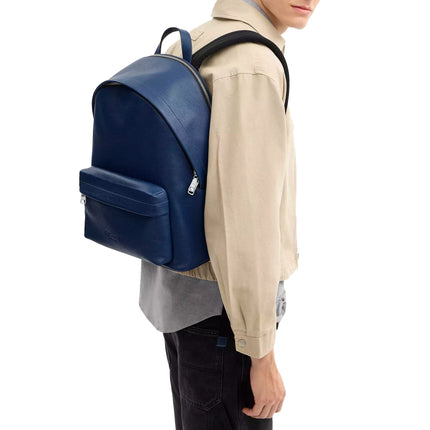 Coach Unisex Taylor Backpack Silver/Deep Blue